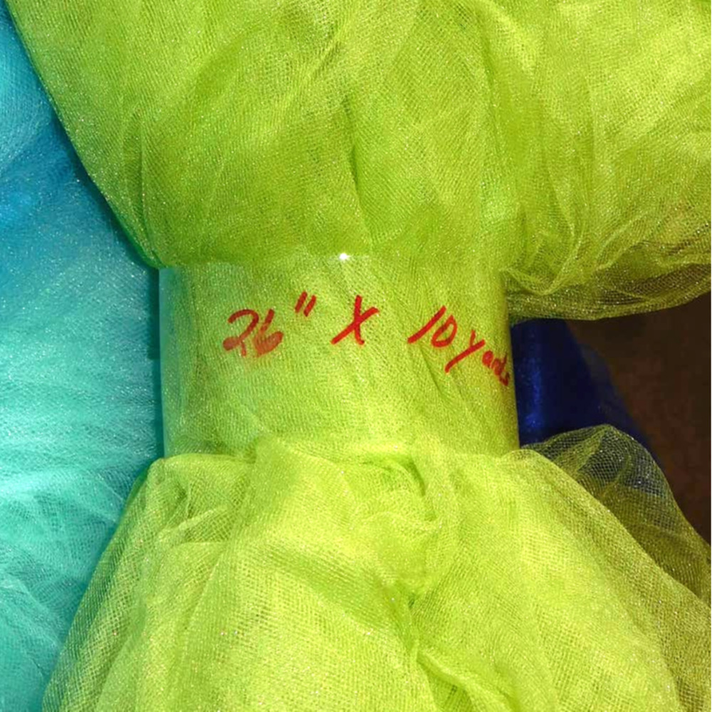 26" X 10 Yards  Lime Green Tulle
